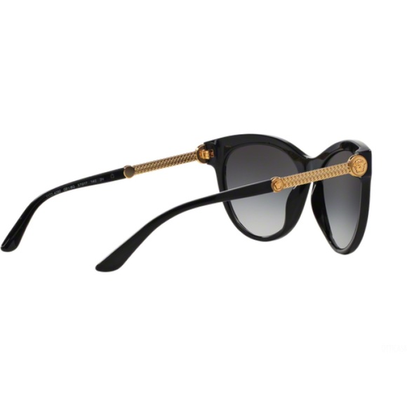 VERSACE BLACK MEDUSA CAT EYE SUNGLASSES VE4292 - Picture 6 of 7